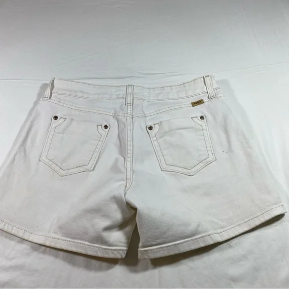 Levi’s Strauss Honestly Made Shorts Low Rise Size 10 White Jean Shorts S… - Picture 8 of 10